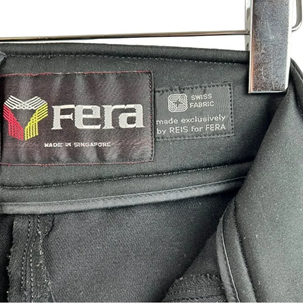 Vintage FERA Ski Snow Wool Blend Pants Black Size 12R